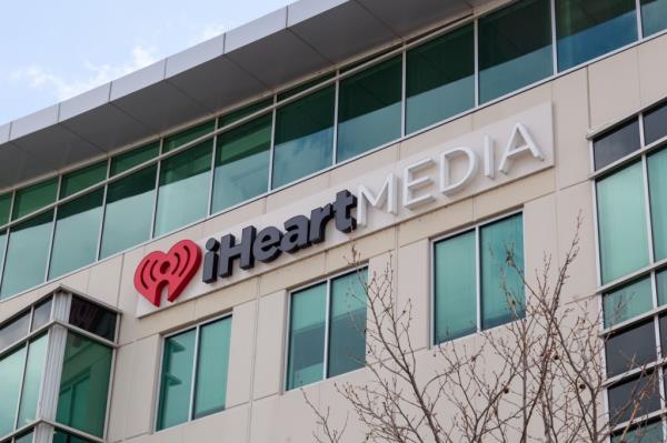 The IHeart Media sign on its offices in St Louis, Missouri.