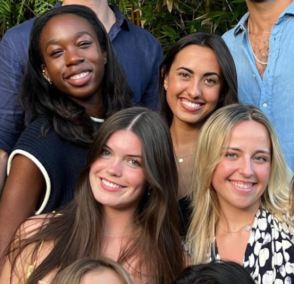 Pepperdine University students Niamh Rolston, Peyton Stewart, Asha Weir, and Deslyn Williams