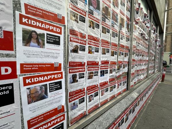 Kidnapped Israeli posters. 