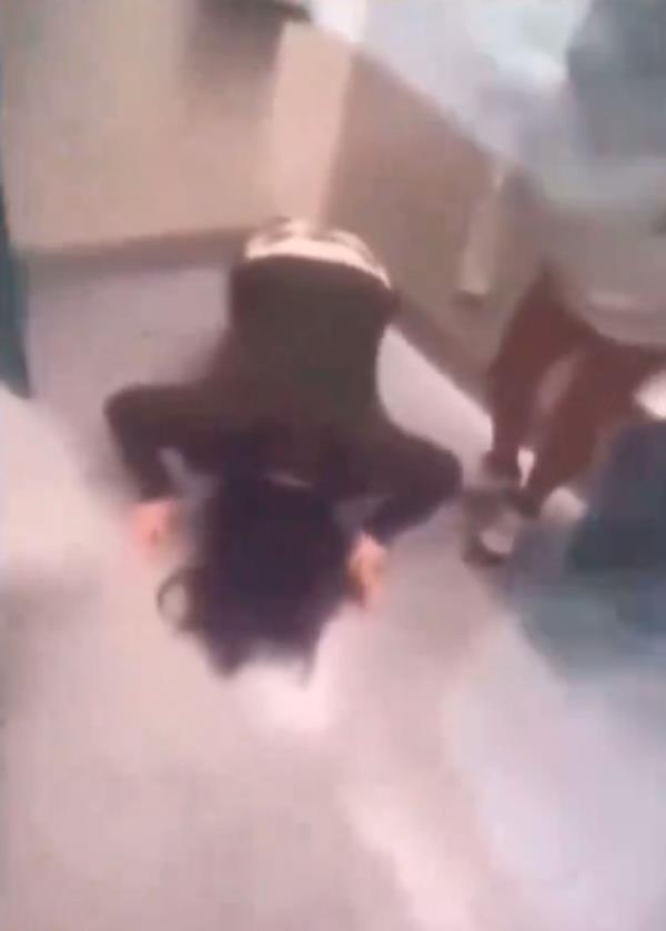 Missing girl Aliyah Ko<em></em>nton from Mashpee, Massachusetts, last seen standing in the Cape Drive area on June 2nd. This is a screenshot of the video showing her being bullied.