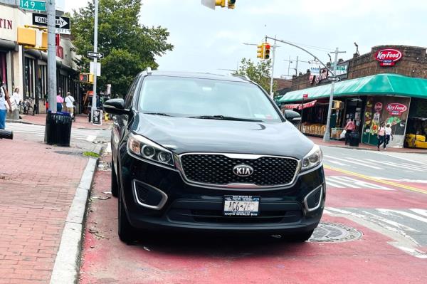 A car in Jamaica, Queens with a 