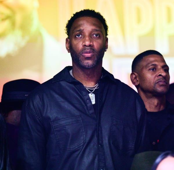 Tracy McGrady attends Shaq's 51st Birthday Celebration at The Bank on March 10, 2023 in Atlanta, Georgia.