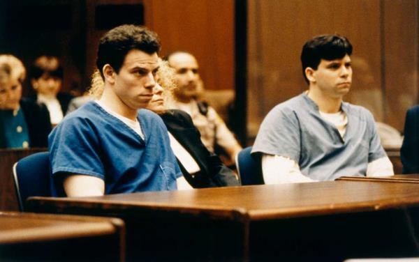 Erik and Lyle Menendez in the court room