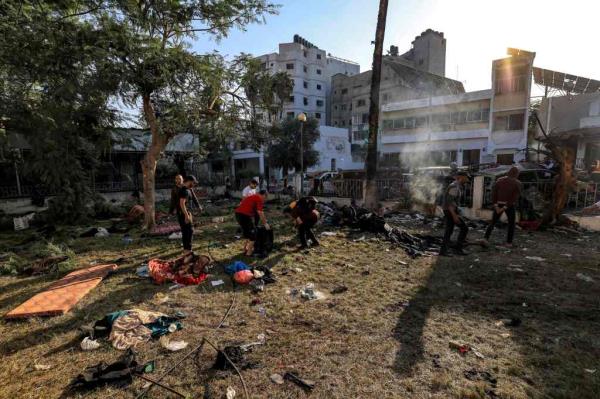 Analyses of the blast site suggest that it was an errant Palestinian rocket that caused the blast.