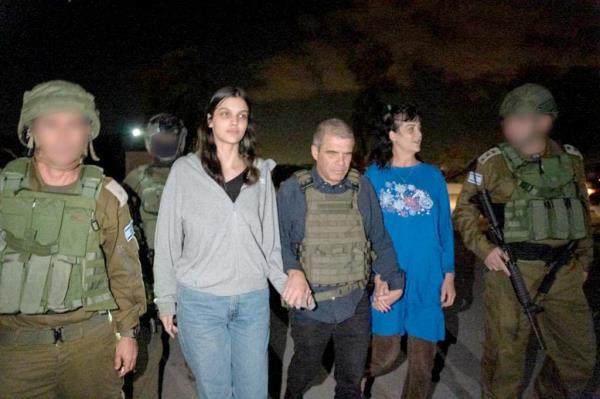 American hostages, Judith Raanan and her 17-year-old daughter Natalie back on Israeli soil after getting released by Hamas.