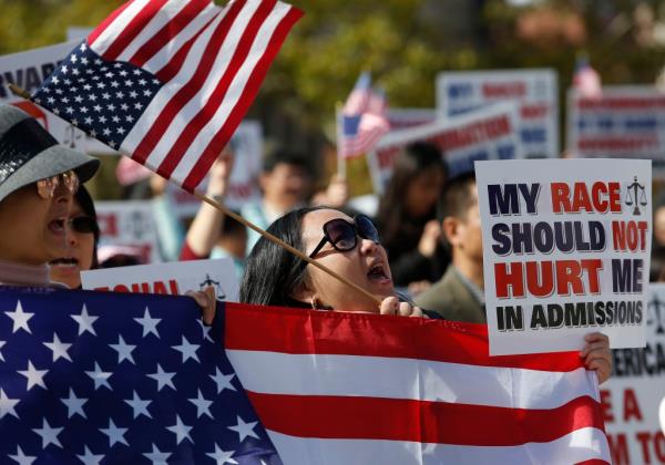 Anti-affirmative action protesters