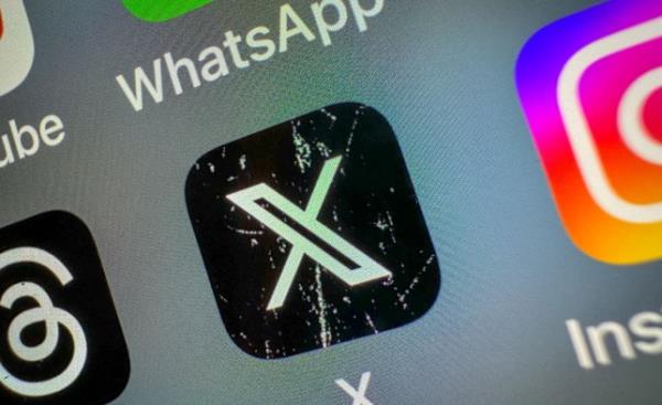 X app on a smartphone