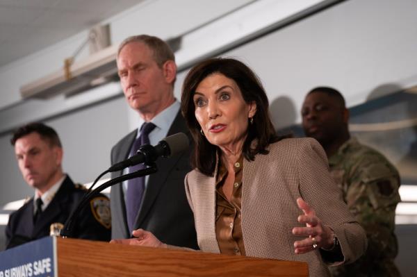 Gov. Kathy Hochul recently brought in some 1,000 Natio<em></em>nal Guard troops to patrol the city's subway network.
