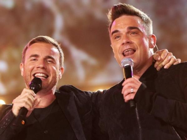 Robbie Williams and Gary Barlow