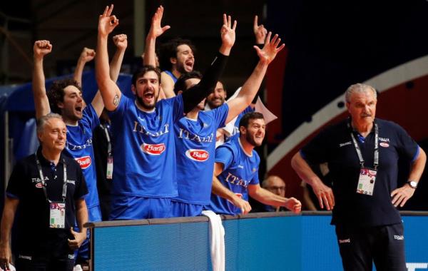 Team Italy at 2021 Olympic qualifiers in Serbia.