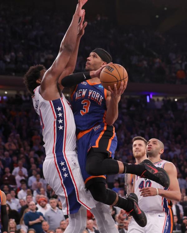 Josh Hart played 53 minutes in the Knicks' Game 5 loss.