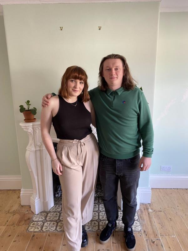 Photo of a couple. 