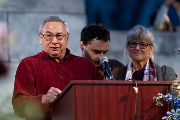 LaPere's family speak during Wednesday's vigil in Baltimore.
