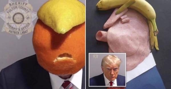 trump memes of blue steel mug shot