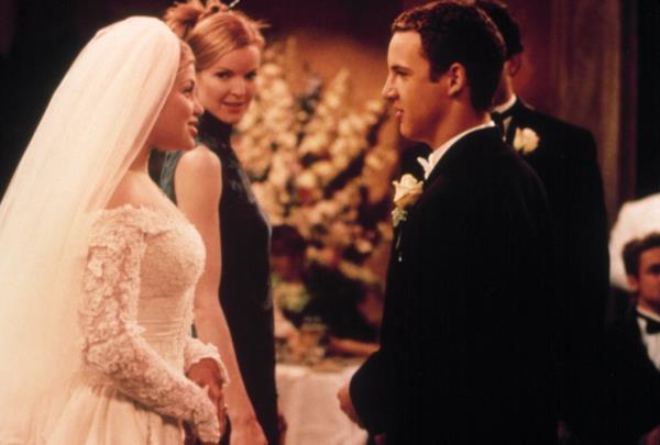 Topanga and Cory marry in the Season 7 finale, 