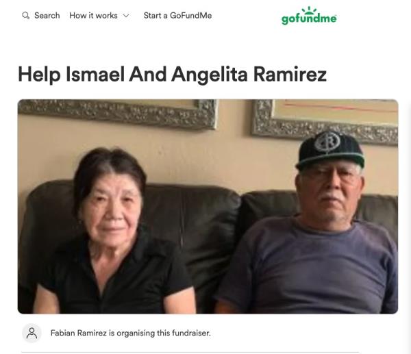 While they process the fact they are homeless because of their son, the couple is staying with their daughter and a GoFundMe was set up by their other children in an attempt to help them get back on their feet.
