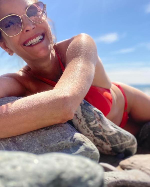 Hatcher admitted to being kicked off a dating app because her profile was flagged as fake.