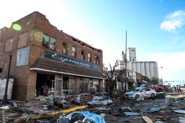Experts are still trying to determine the size and wind speeds of the tornado.