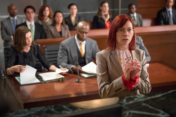 Carrie Preseton as Elsbeth Tascioni in a 2014 episode of 