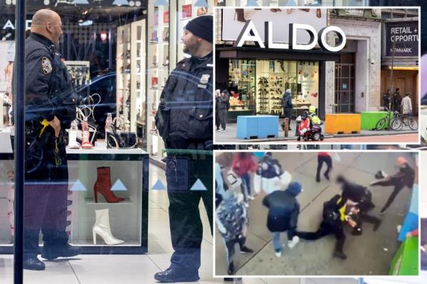 The manager of a local hat store in Times Square says crime is a huge problem at his store.