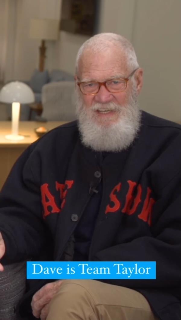 David Letterman Defends Taylor Swift Against Her NFL Haters — and Mixes Up Travis Kelce with Kelsey Grammer