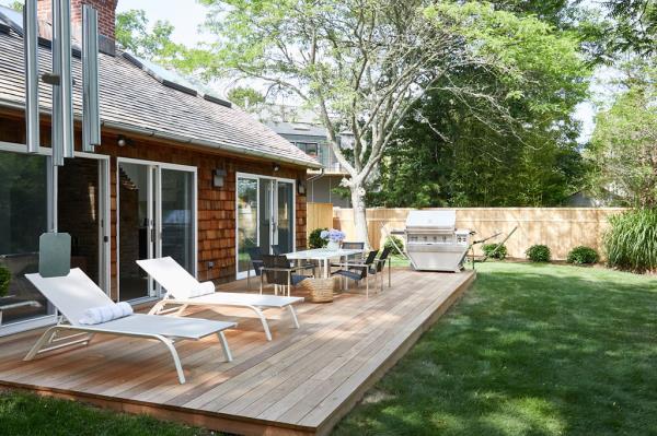 The backyard.