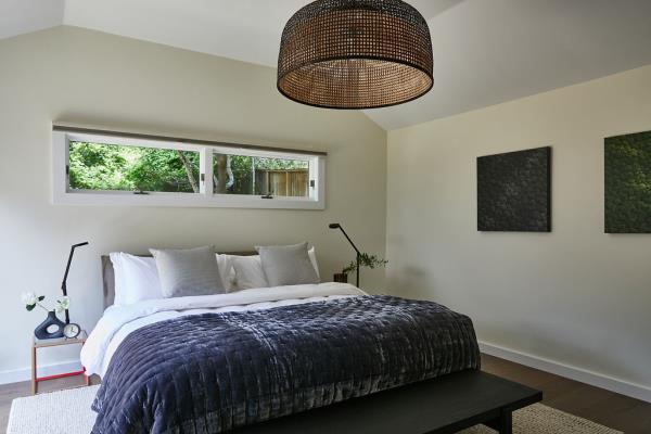 One of three bedrooms.