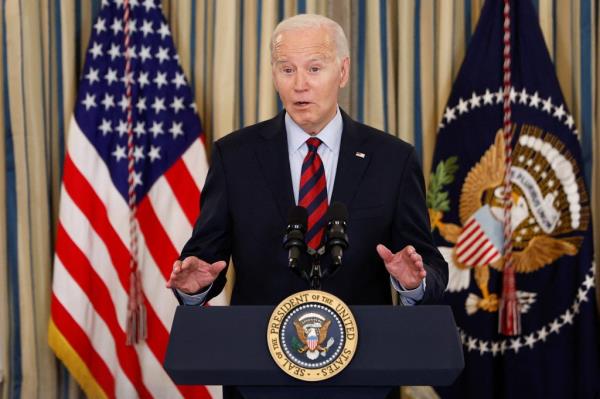 President Joe Biden arrives to board Air Force One, Tuesday, March 5, 2024, in Hagerstown, Md. 