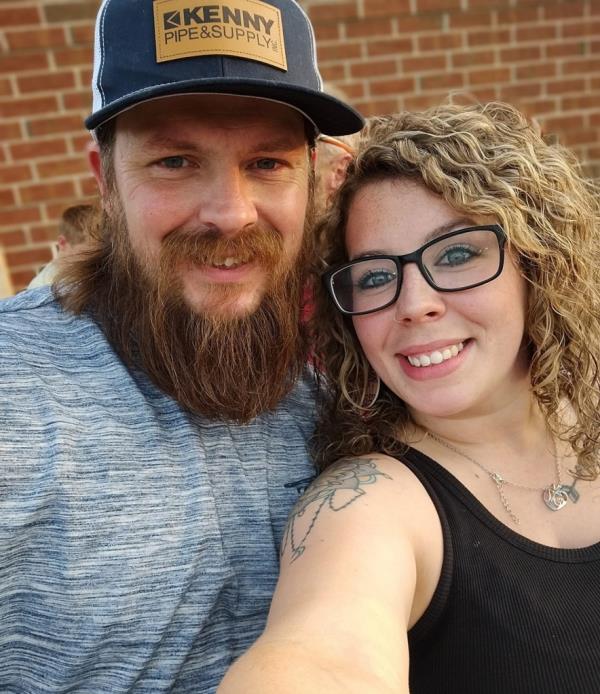 Robert Hall and his fiancee Melina Rich