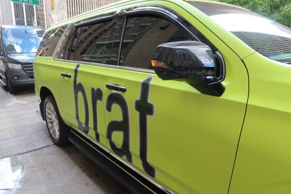 Cars are now even being colored in the distinctive slime green shade. 