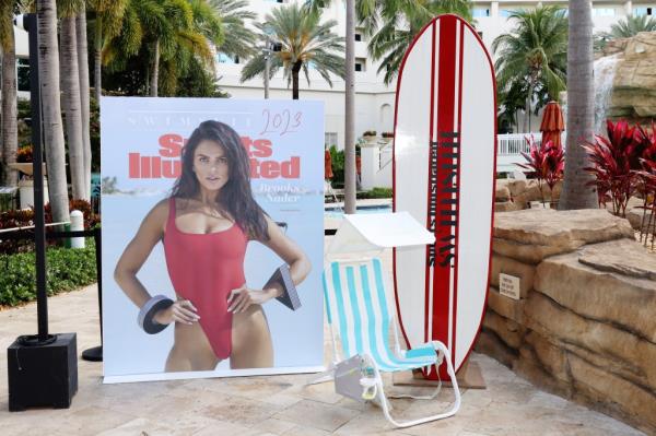 A Sports Illustrated 2023 swimsuit cover.