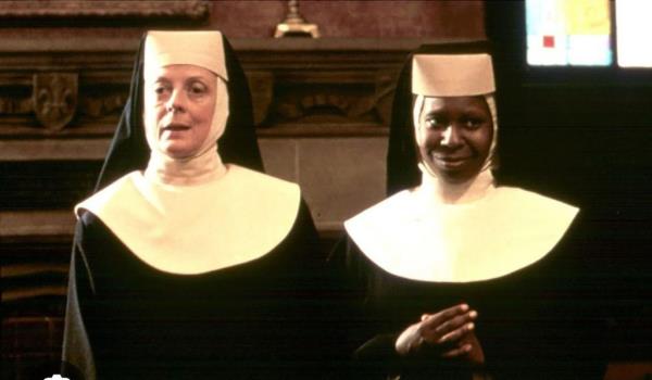 Whoopi Goldberg and Maggie Smith in the 1992 hit family comedy movie 