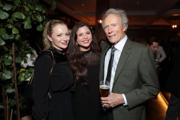 Francesca Eastwood, Morgan Eastwood, and Clint Eastwood