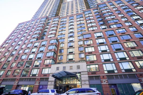 Exterior of 75 West End Avenue in Manhattan.