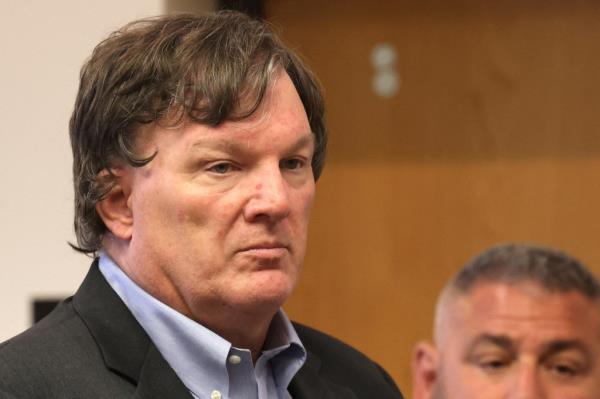 Rex A. Heuermann appeared during a hearing in Suffolk County Superior Court in Riverhead, New York on August 1, 2023.
