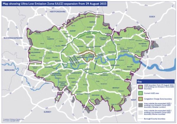Ulez map