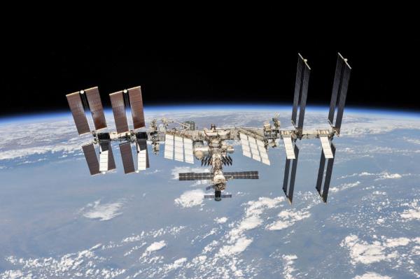 ISS above earth