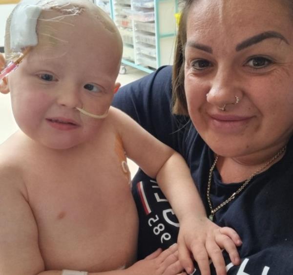 Keiley with her son, Jett.