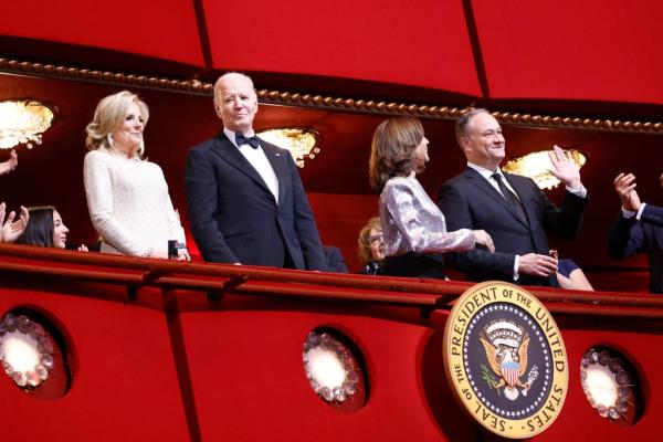Bidens and Harris 