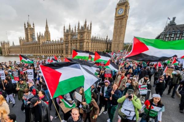 Two women have now been arrested on suspicion of inciting racial hatred in Trafalgar Square