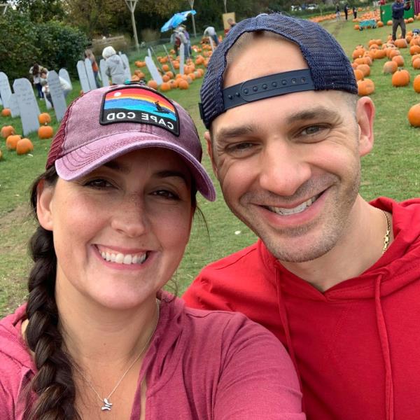 Trisha and David are pictured in a Facebook photo.