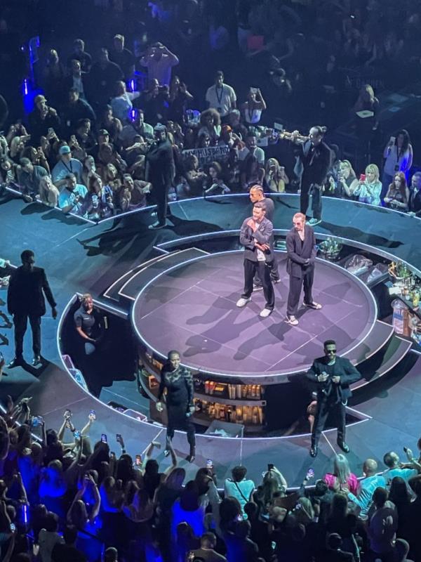 Timberlake, however, didn't address his legal troubles Tuesday night.