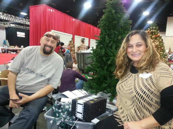 Scott L. Schwartz and his wife Misty at the Fantasy of Trees 2013