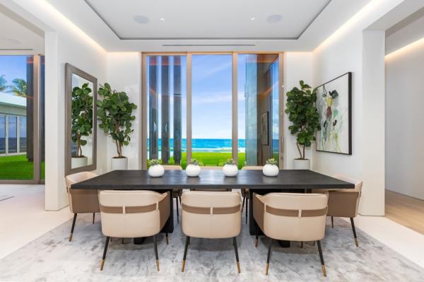 The dining area. 