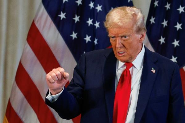 Do<em></em>nald Trump speaking last week.