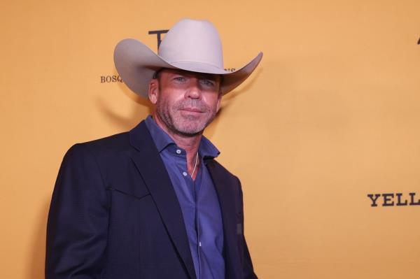 Taylor Sheridan attends the black carpet during 