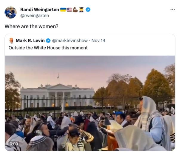 Randi Weingarten's X account