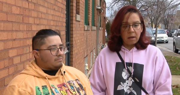 Maria's twin brother, Andres and her best friend Mari Duran are pictured speaking to CBS News.