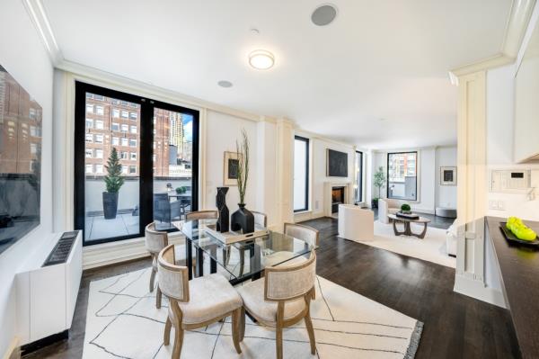 A view of the open floor plan. 