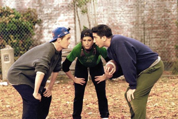 Matthew Perry, Jennifer Aniston and David Schwimmer in 